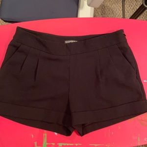 Express black dress shorts